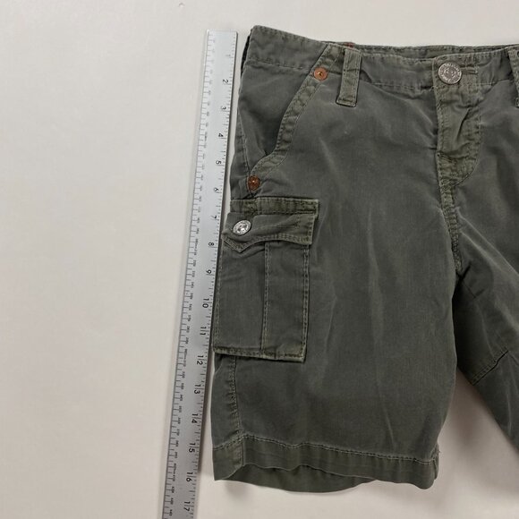True Religion Girls Jenna Shorts Girls Size 12 Green Jean - Picture 10 of 12